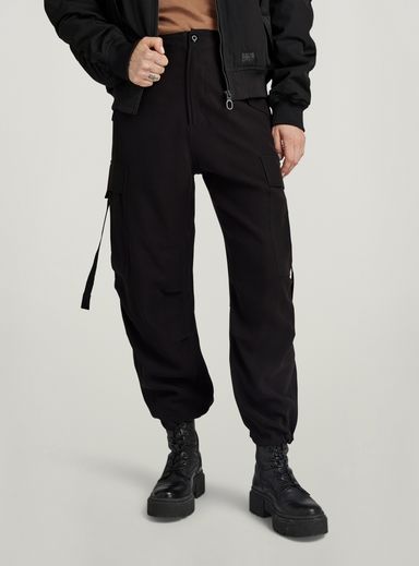 Cargo Cropped Drawcord Pants